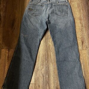 Ariat Jeans Mens 36x32 Relaxed Boot Rebar Work Wear Casual Medium Wash Stretch